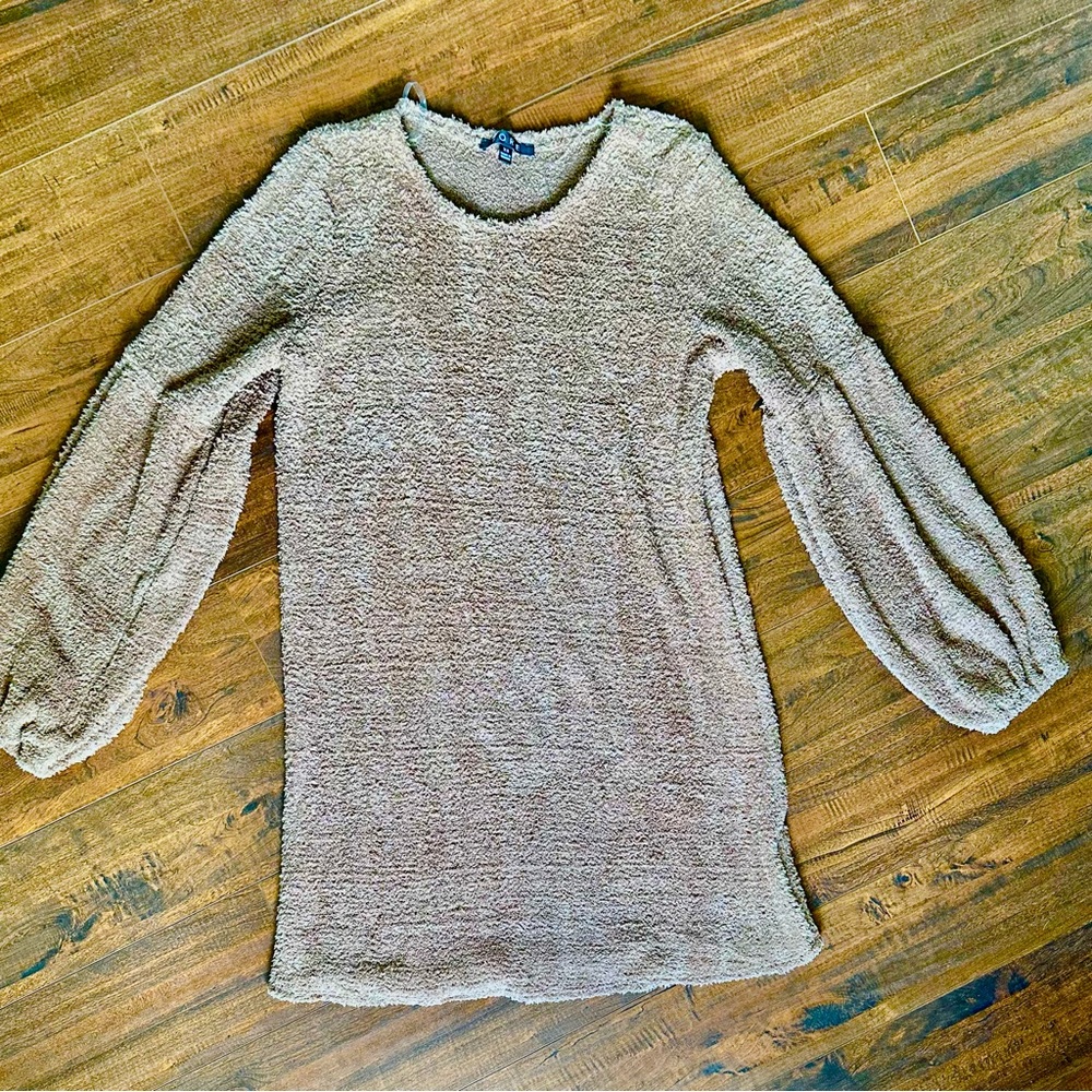 VICI Winter Date Night Chenille Ballon Sleeve Mini Dress NWT - Picture 3 of 10